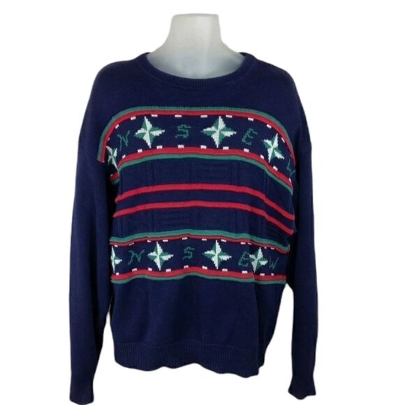 LORD JEFF for TOP OF THE DOCK Nautical Sweater - Picture 1 of 8